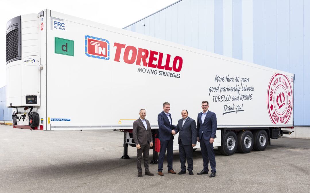 Krone honors Torello with a dedicated semi-trailer