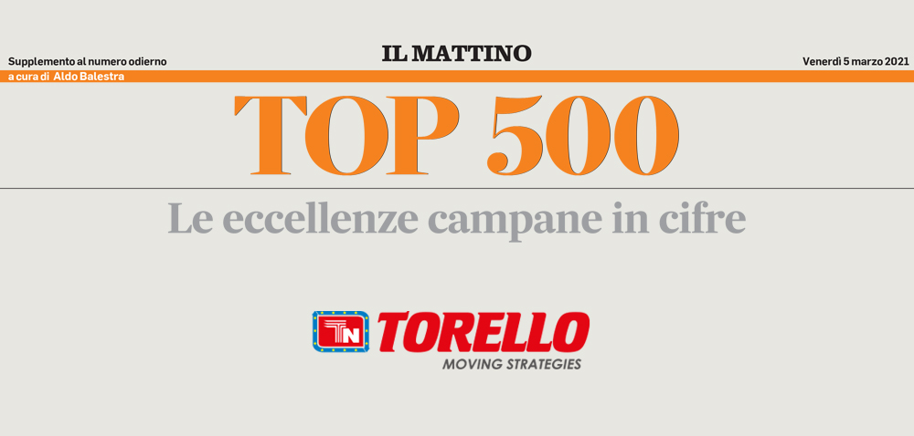Torello tra le Top 500 Campania di PwC in collaborazione con il Mattino